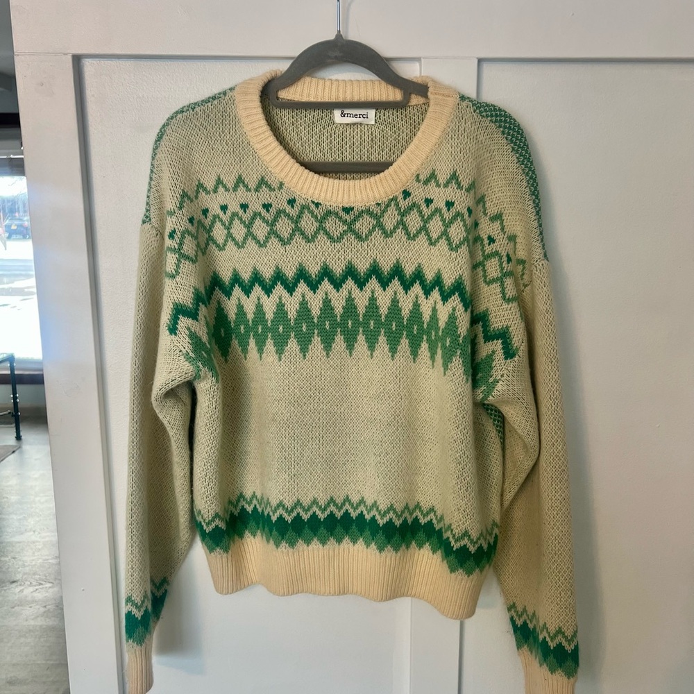 Green Christmas Sweater - &Merci